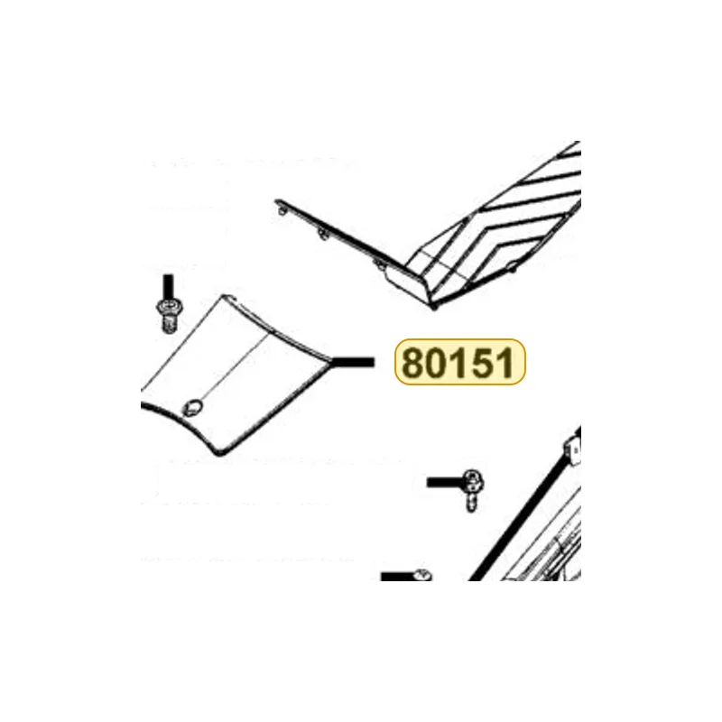 80151-KKE5-E00-N1R COVER CENTER (Black) — diagram cutout