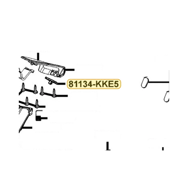 81134-KKE5-E00 LOCK INNER BOX LID — diagram cutout