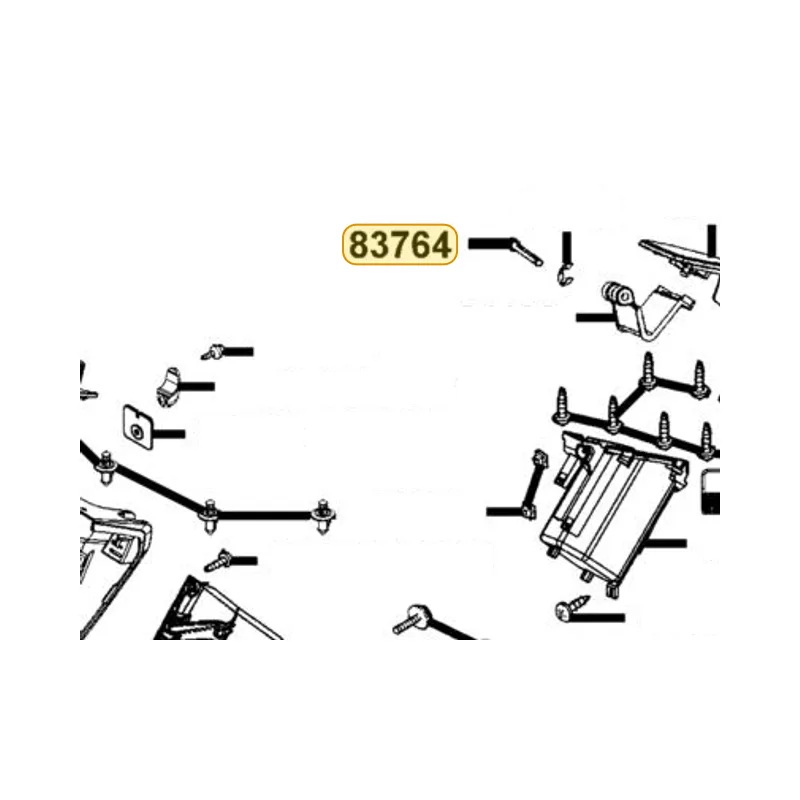 83764-KKE5-E00 PIN CENTER — diagram cutout