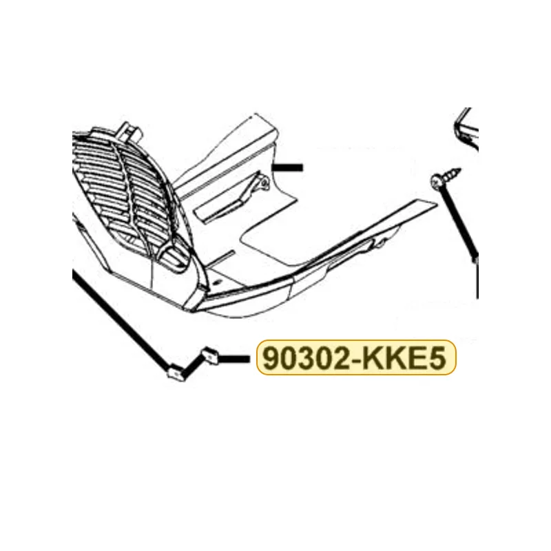 90302-KKE5-E00 NUT SPRING 4MM — diagram cutout