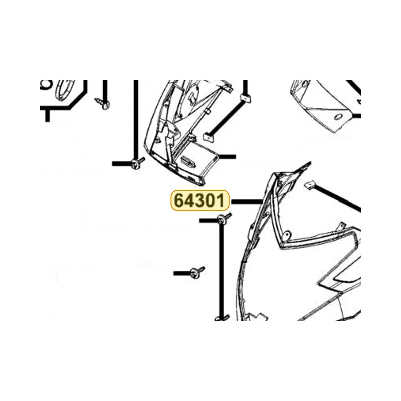 64301-KKE5-E00-NVP COVER FR — diagram cutout