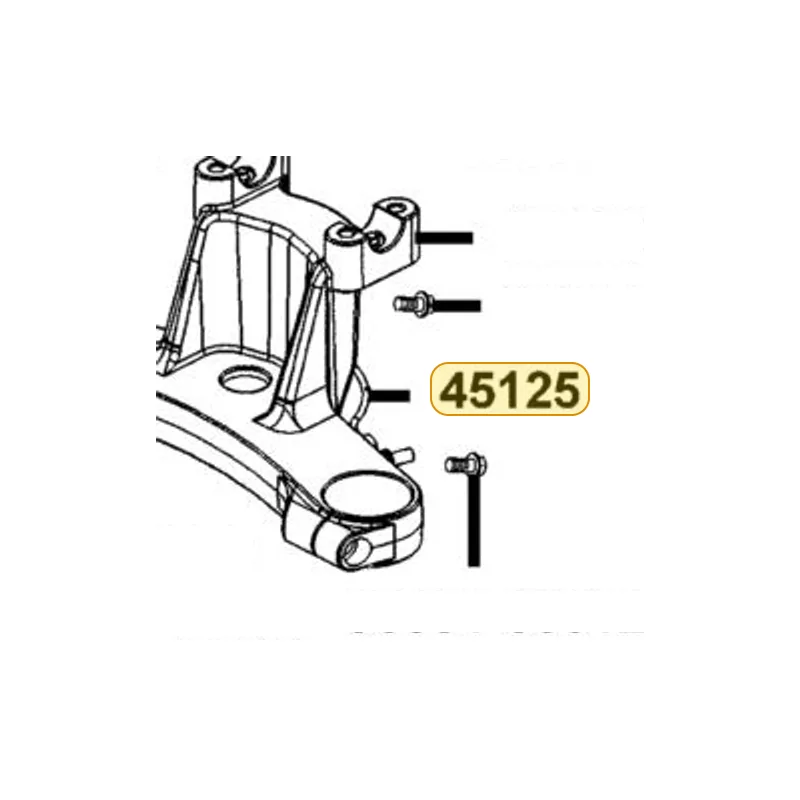 45125-KKE5-E00 CLIP BRK HOSE(TOP BRIDGE) — diagram cutout