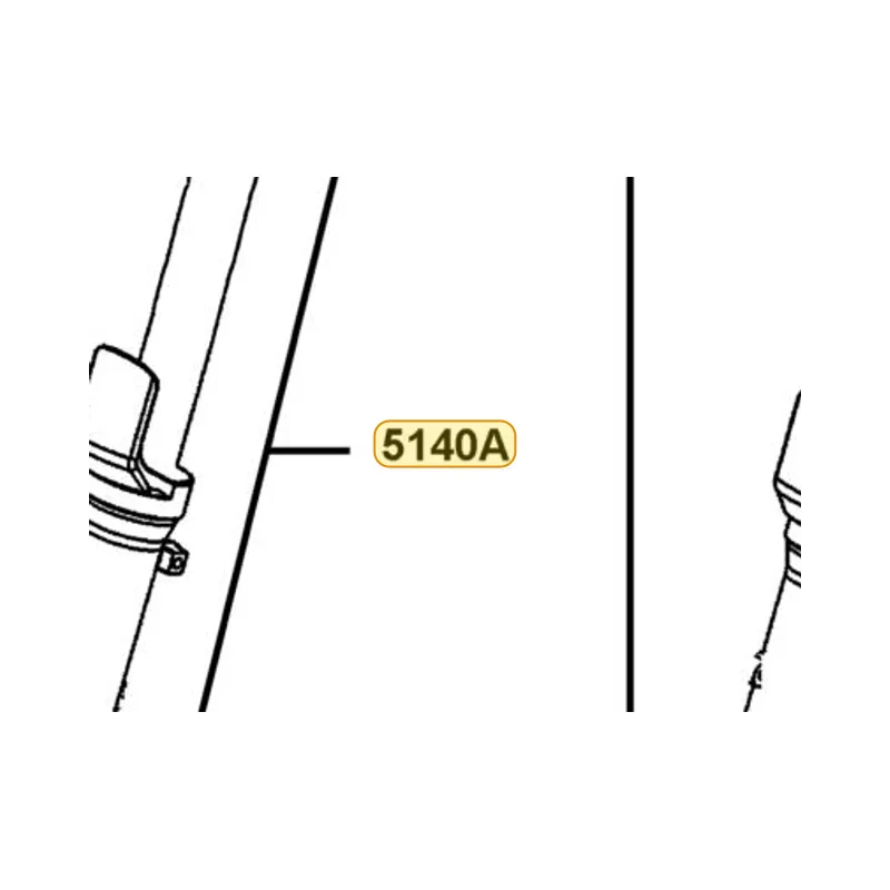 5140A-KKE5-700-HJA RIGHT FRONT FORK SET — diagram cutout
