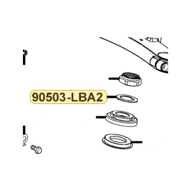 90503-LBA2-E00 WASHER STRG STEM NUT — diagram cutout