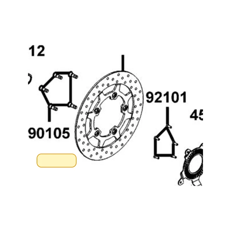 4512A-KKE5-700 FRONT BRAKE DISK — diagram cutout