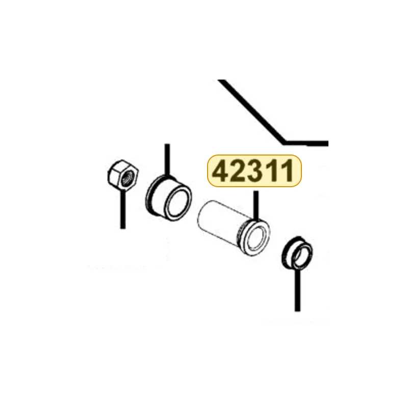 42311-KKE5-E00 COLLAR RR AXLE A — diagram cutout
