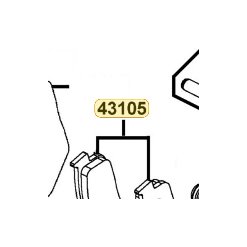 43105-LFH1-305 PAD SET — diagram cutout
