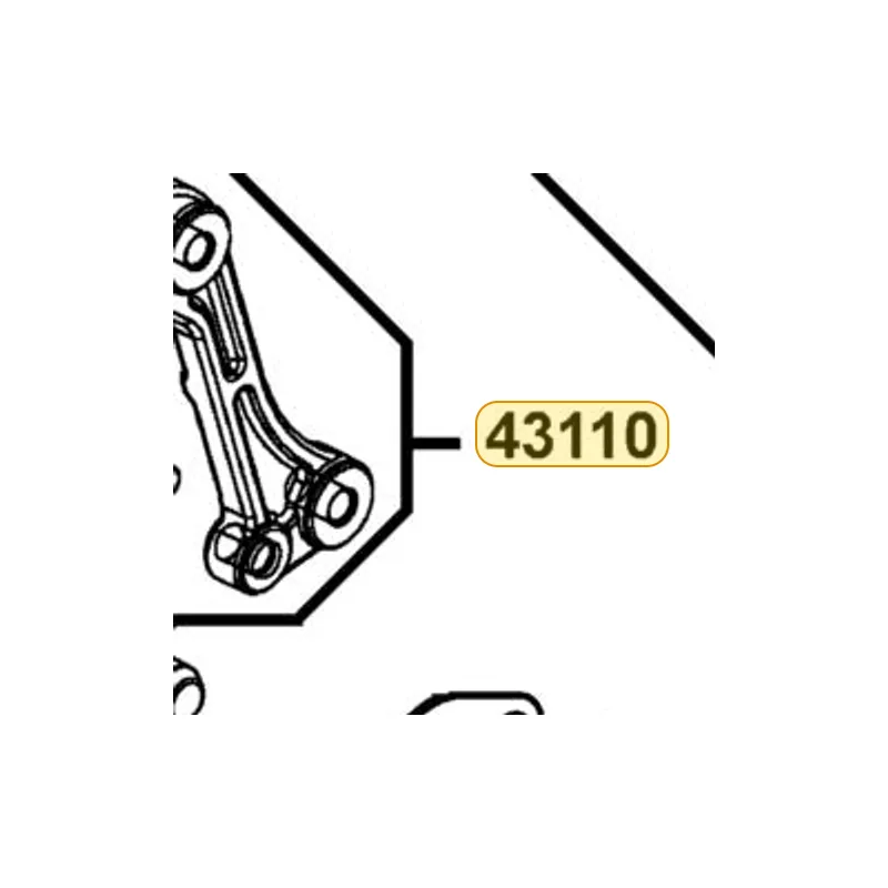 43110-LBA2-305-YYA BRACKET SET — diagram cutout