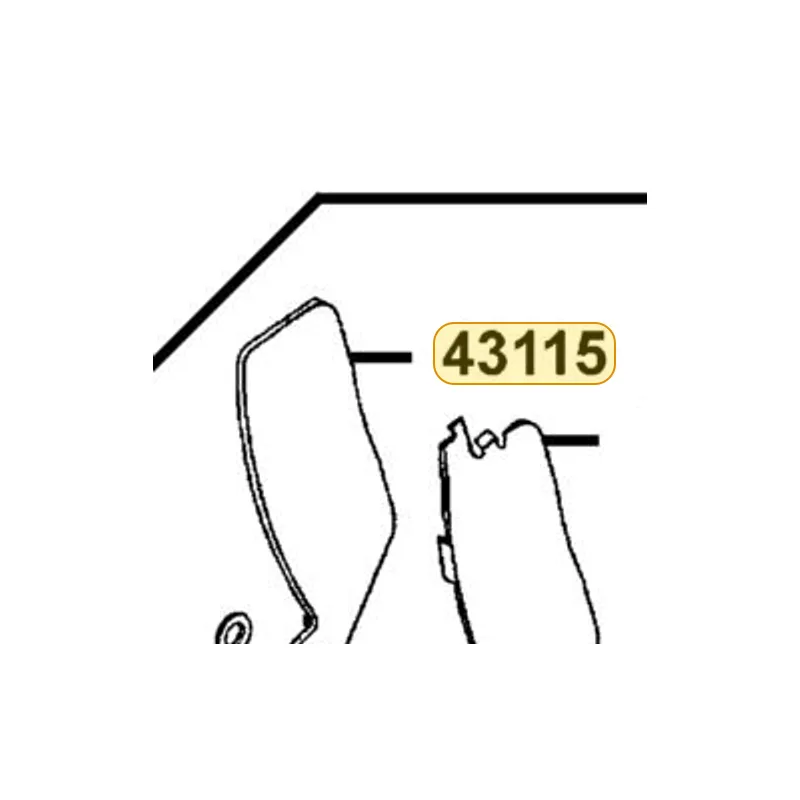 43115-LFH1-E00 INSULATING BOARD — diagram cutout