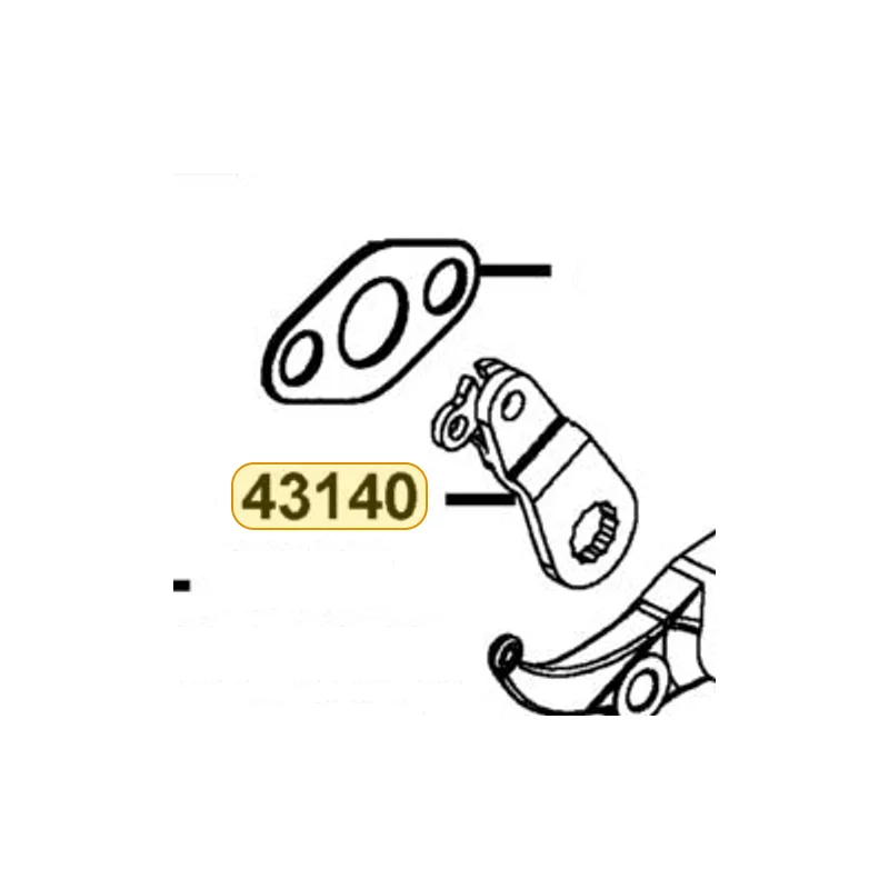 43140-LBA2-E00 ARM BRAKE ASSY — diagram cutout