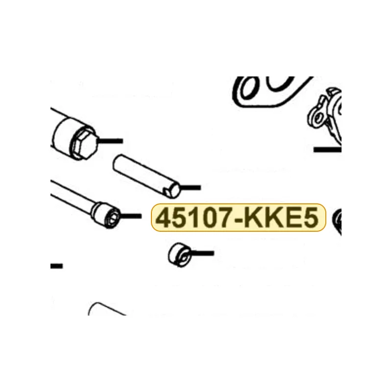 45107-KKE5-E00 PIN HANGE — diagram cutout