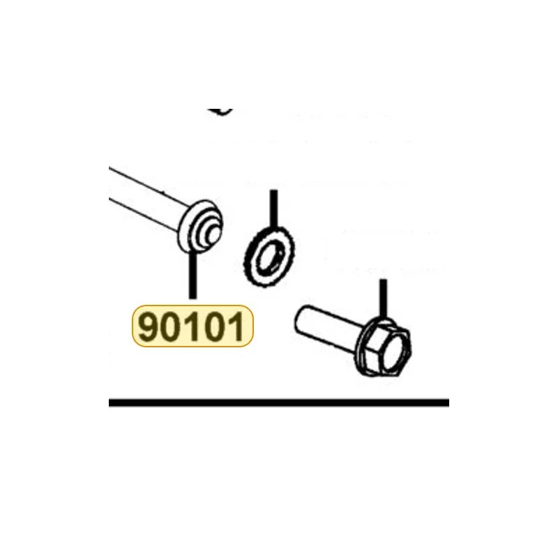 90101-LBA2-E00 BOLT BUSH ROD — diagram cutout