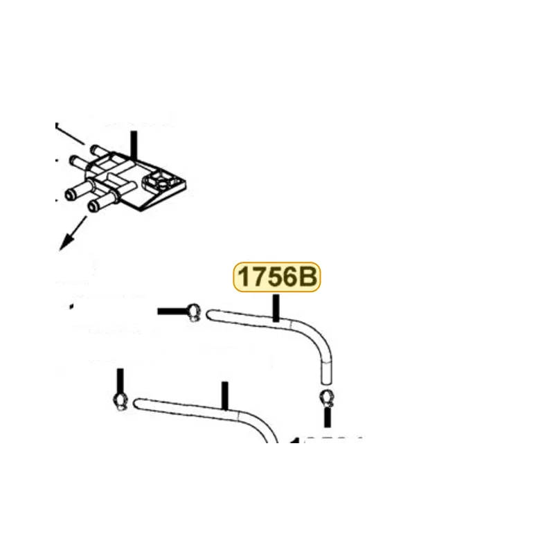 1756B-KKE5-E01 TUBE FUEL INJECTOR LEFT — diagram cutout