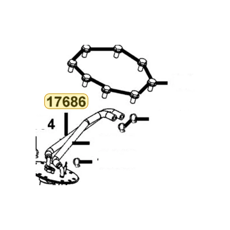 17686-KKE5-M30 TUBE A FUEL PUMP — diagram cutout