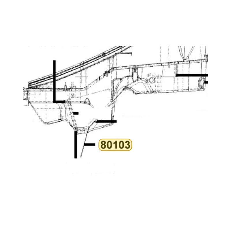 80103-KKE5-E00 PLATE B SPLASH GUARD — diagram cutout