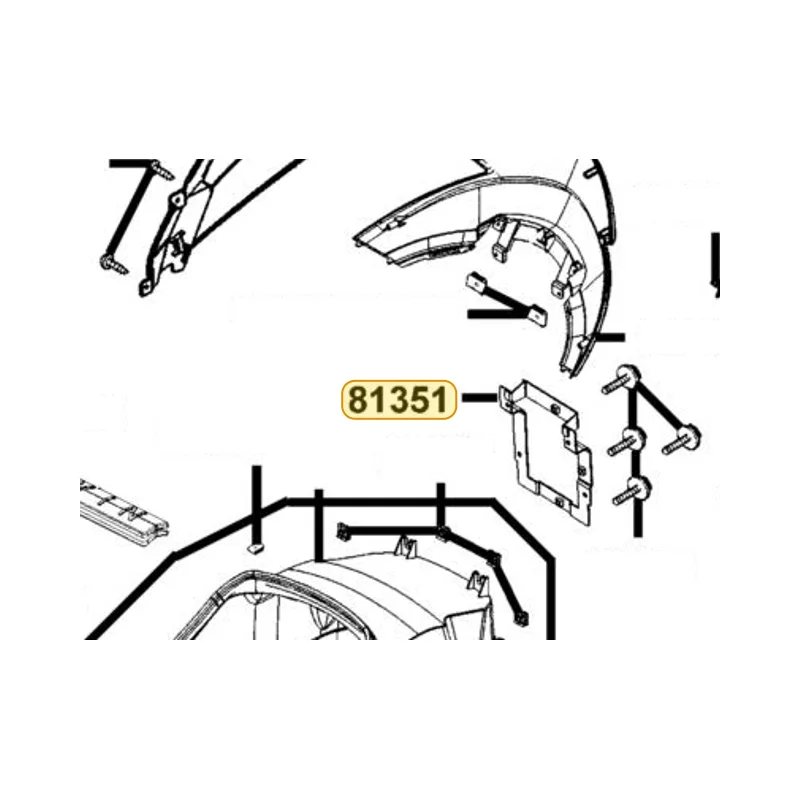 81351-KKE5-E00 STAY ECU — diagram cutout