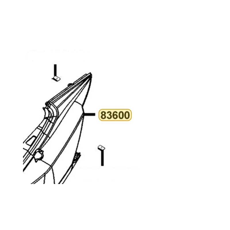 83600-KKE5-E00-NVP COVER L BODY WHITE — diagram cutout