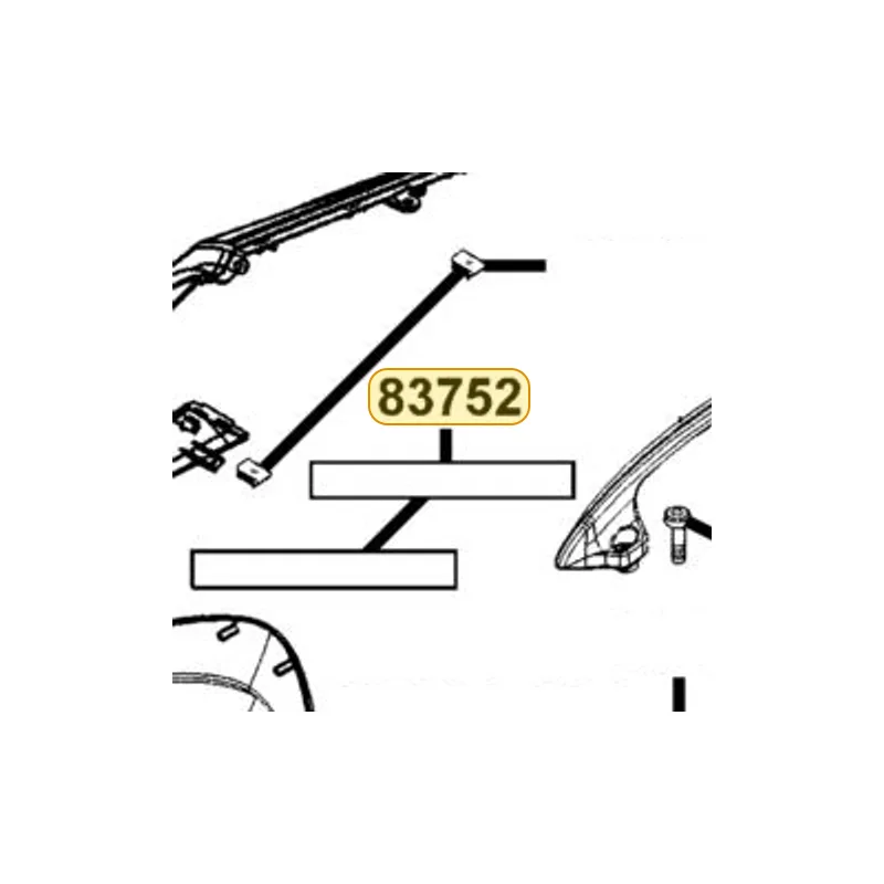 83752-KKE5-E00 SPONGE RR CENTER COVER — diagram cutout