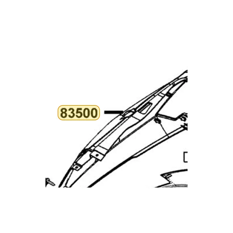 83500-KKE5-E00-BJP COVER R BODY — diagram cutout