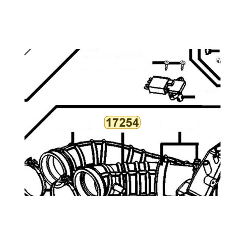 17254-KKE5-E00 TUBE AIR/C CONN L — diagram cutout