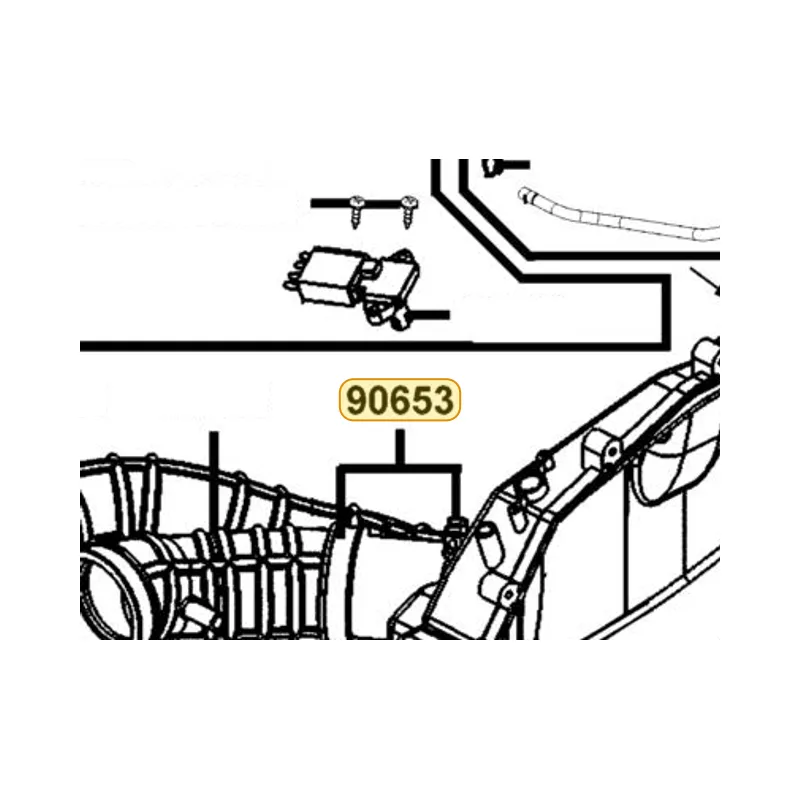 90653-KKE5-E00 BAND CONN. TUBE — diagram cutout