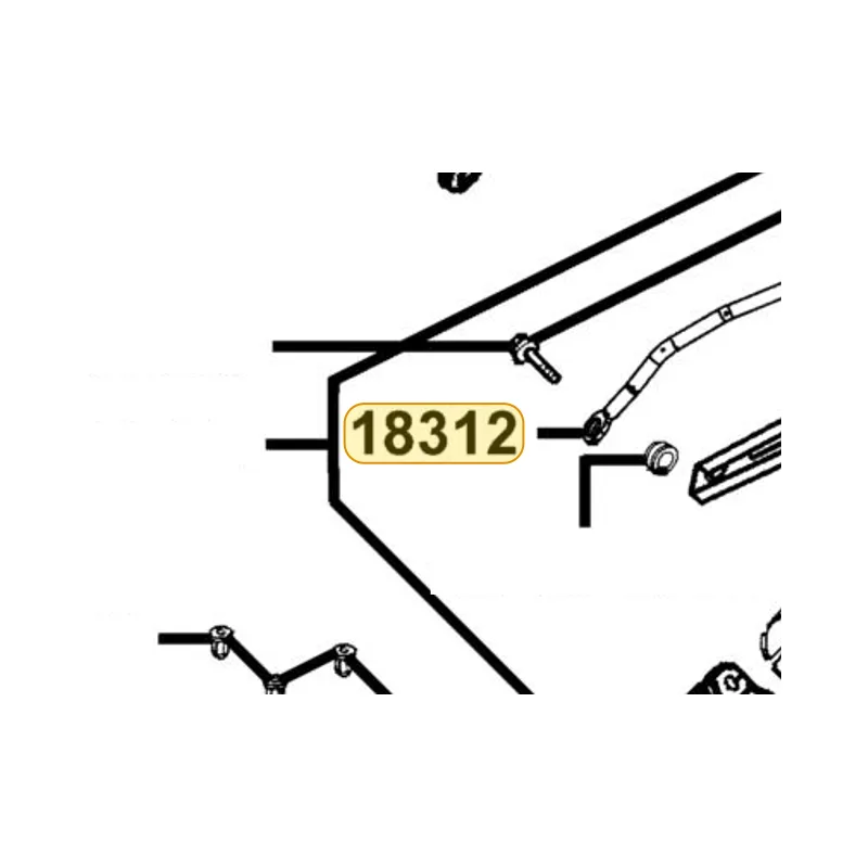 18312-KKE5-E00 TUBE MUFFLER COMP — diagram cutout