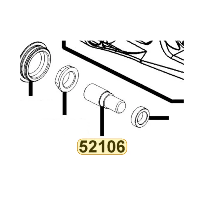 52106-KKE5-E01 BOLT.RR FORK PIVOT — diagram cutout