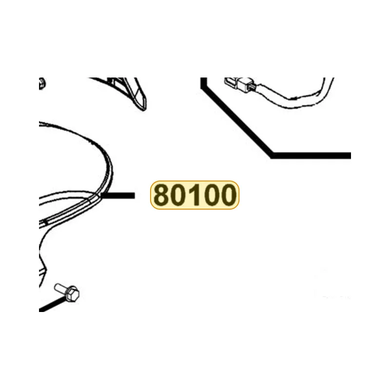 80100-KKE5-E00-N1R FENDER RR TIRE (Black) — diagram cutout