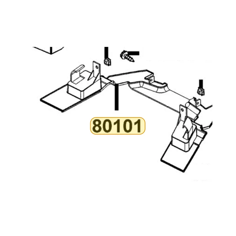 80101-KKE5-E00-N1R FENDER RR INNER (Black) — diagram cutout
