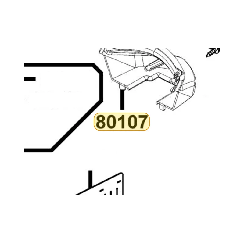 80107-KKE5-E00-N1R COVER LICENSE LIGHT (Black) — diagram cutout