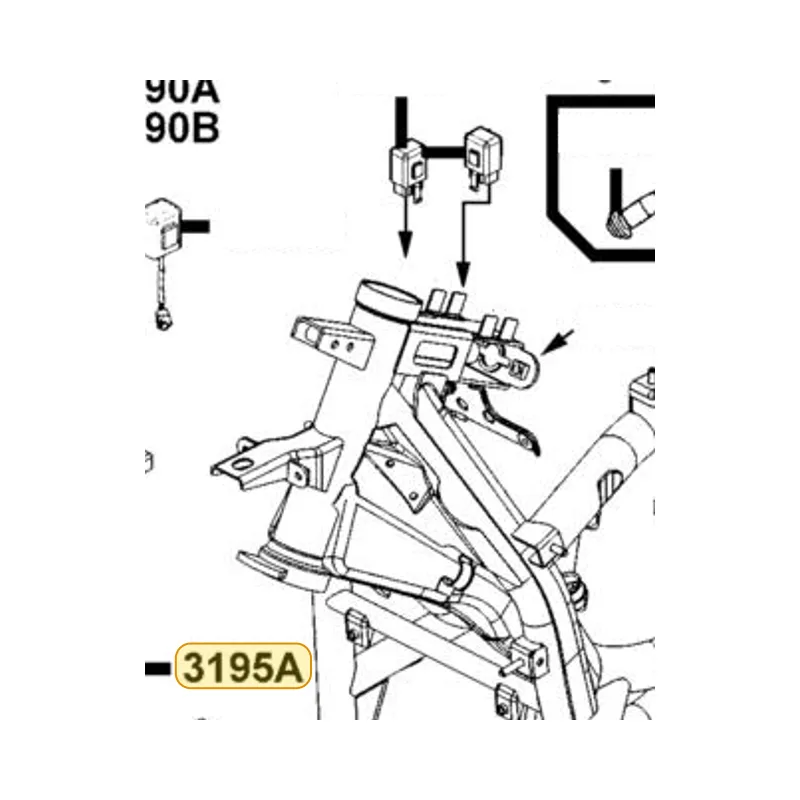 3195A-LKF5-E00 CONTROL ASSY..HAZARD — diagram cutout