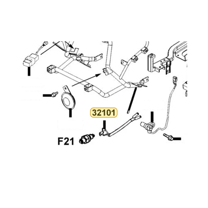 32101-KKE5-E01 SUB HARNESS A — diagram cutout