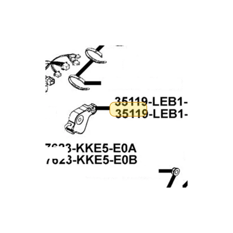 35119-LEB1-90B COVER SEAT CABLE — diagram cutout