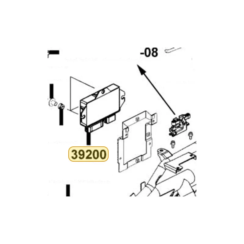 39200-KKE5-E02 ASSY ECU — diagram cutout