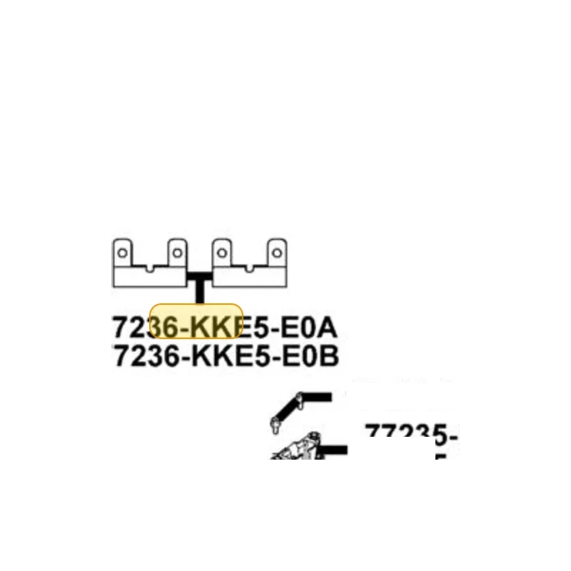 77236-KKE5-E0B COVER STAY SEAT CATCH — diagram cutout