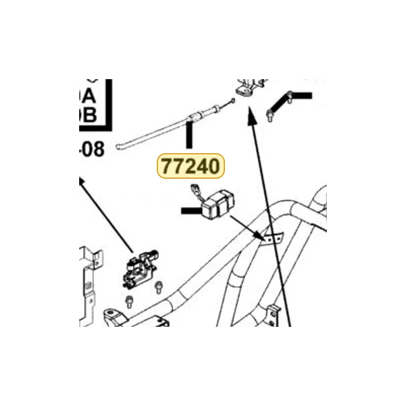 77240-KKE5-E00 CABLE SEAT LOCK — diagram cutout