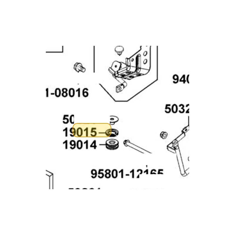 19014-PUA5-E00 DAMPING RUBBER — diagram cutout