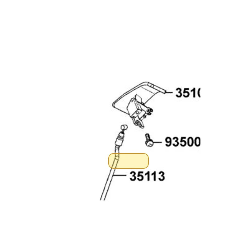 35113-KKE5-E00 CABLE RR STEP BAR — diagram cutout