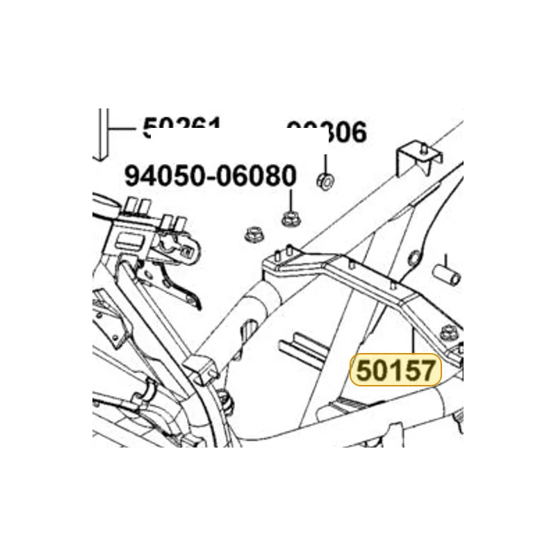 50157-KKE5-E00 PLATE A CROSS — diagram cutout