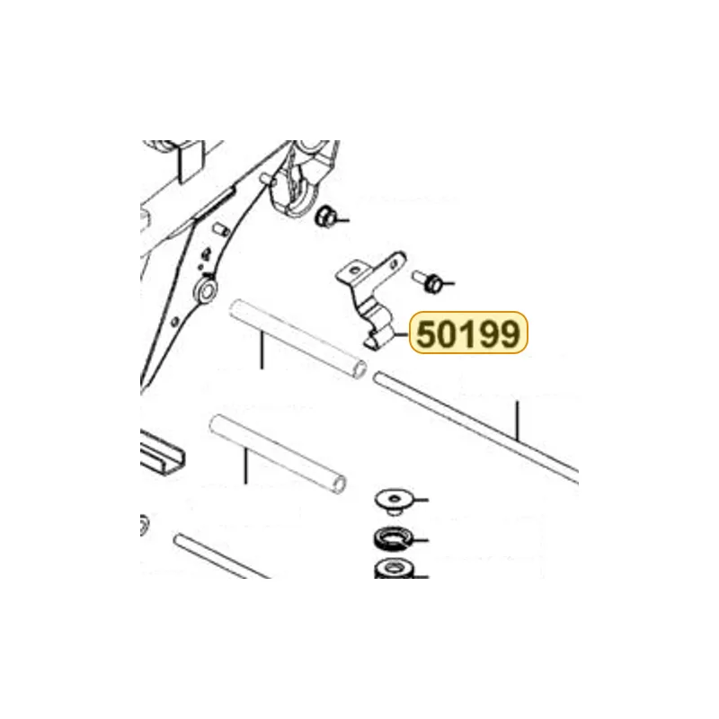 50199-KKE5-E00 CLIP THROT CABLE — diagram cutout