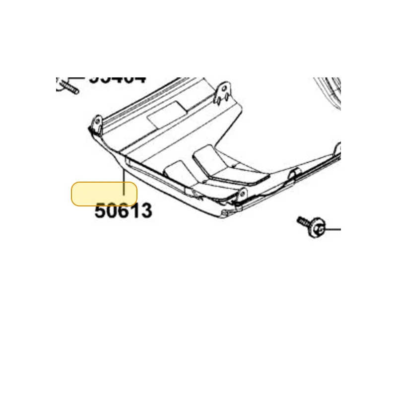 50613-KKE5-E00-N1R COVER UNDER (Black) — diagram cutout