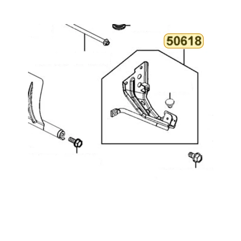 50618-KKE5-E00 BRKT L PILLION STEP — diagram cutout