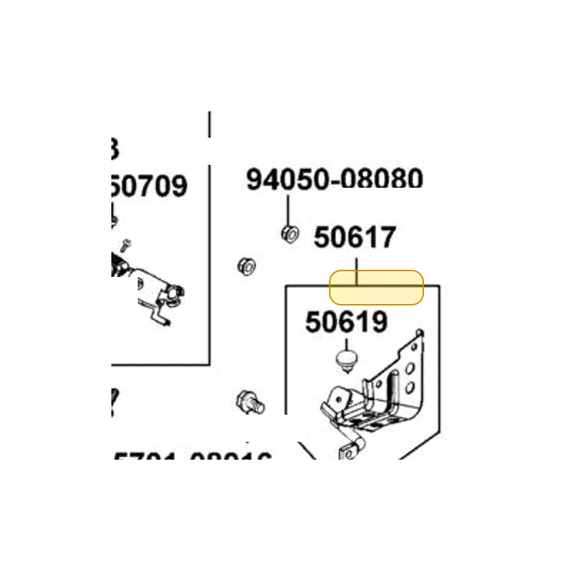 50619-KKE5-E00 RUBBER RR STEP — diagram cutout