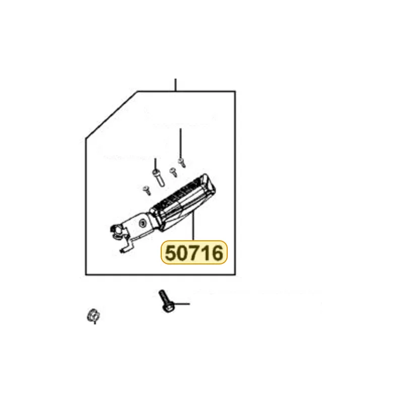 50716-KKE5-E00-J2P PEDAL COVER L — diagram cutout