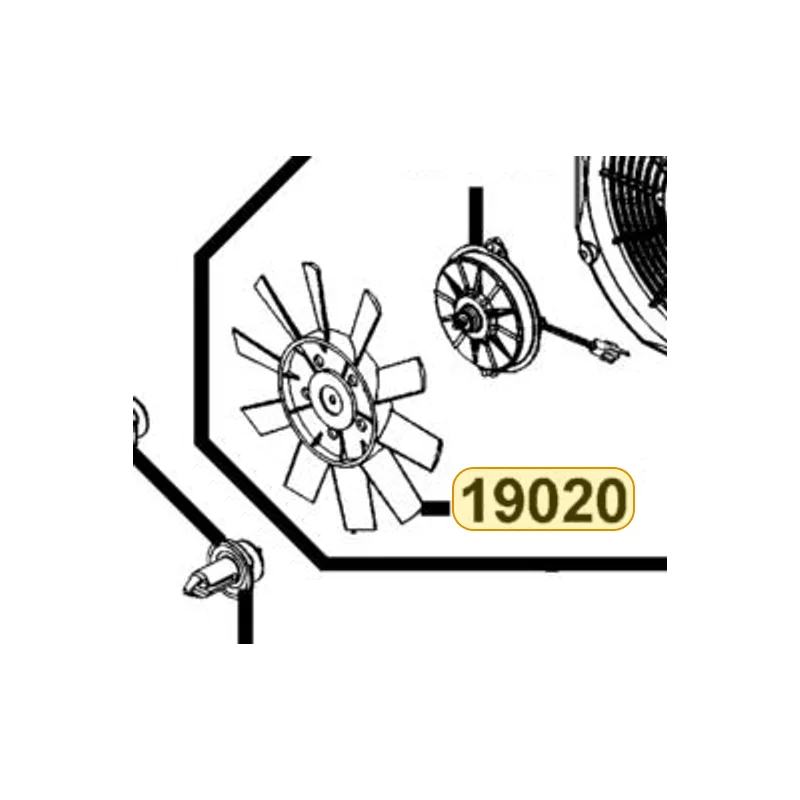19020-KKE5-E00 FAN COOLING — diagram cutout