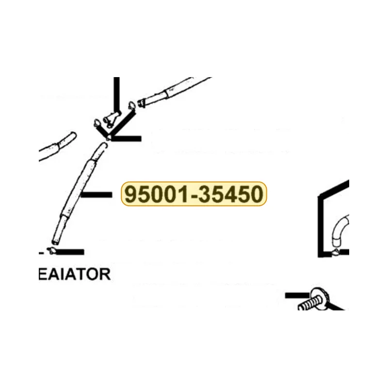 95001-35450-40 TUBE FUEL 3.5*450 — diagram cutout