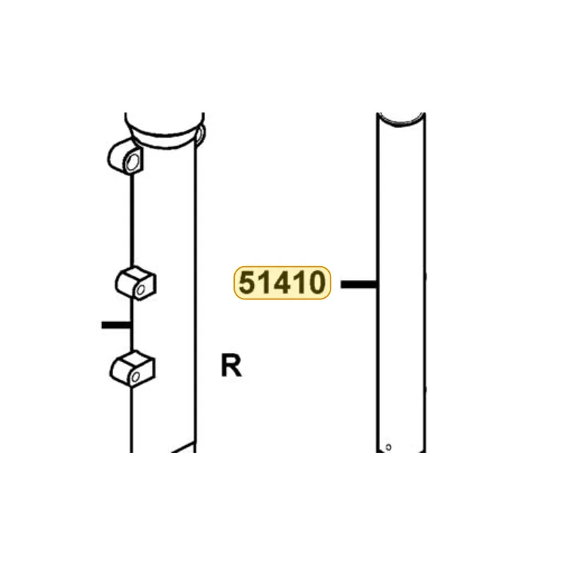 51410-KKE5-700 FORK PIPE COMP — diagram cutout