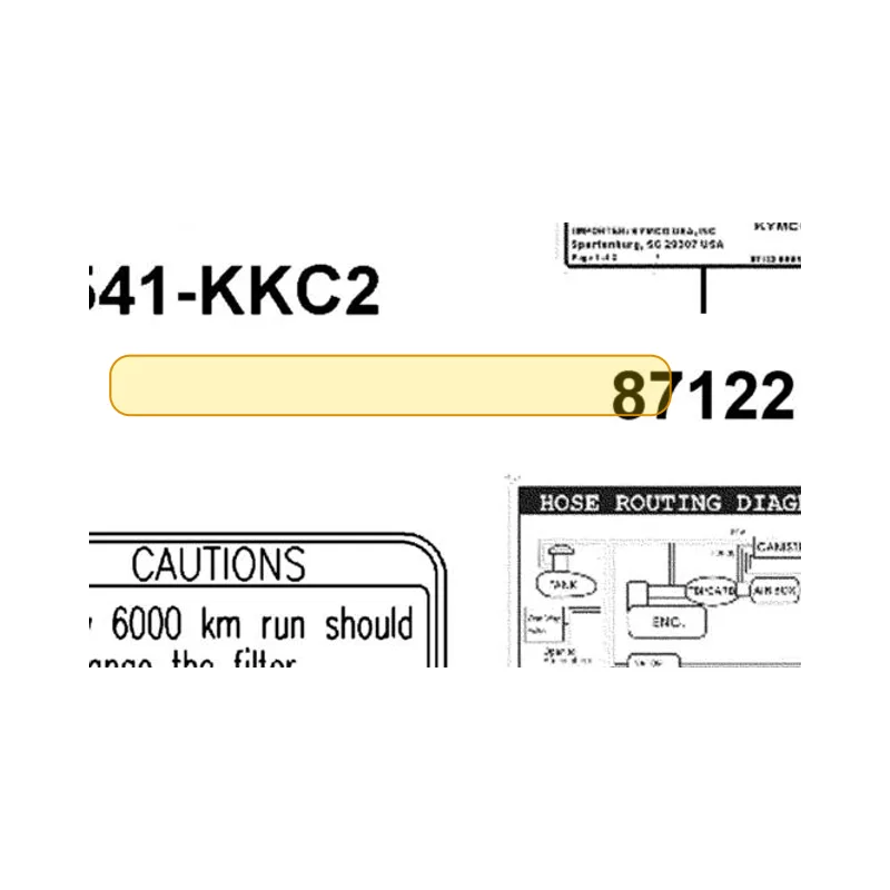 87122-KKE5-M32-T01 MARK EVAPORATIVE E/M — diagram cutout