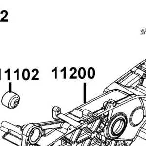 11200-AEB9-E00 CRANK CASE COMP LEFT — diagram cutout