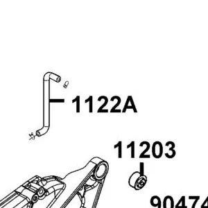 1122A-LFB5-C00 TUBE ASSY MISSION BREATHER — diagram cutout